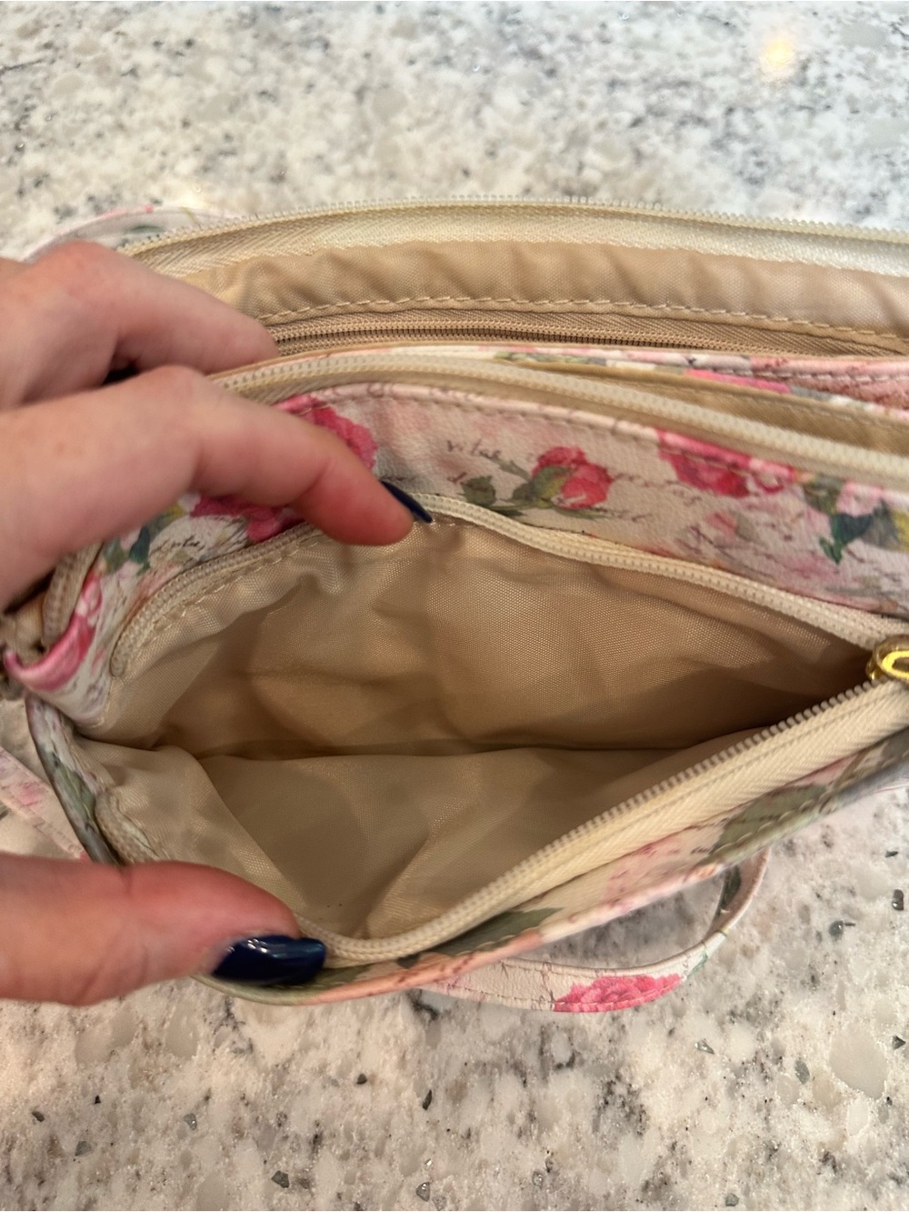 Floral Pink convertible 4 way Crossbody Bag - Picture 7 of 13